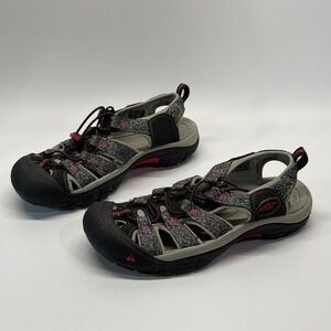 KEEN Newport H2 Sandals Womens 8.5 Grey Hiking Waterproof Outdoor Shoes